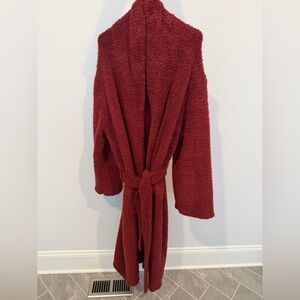 Barefoot Dreams Cozy Red Fleece Robe size 2